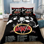 Slayer Heavy Metal Grupės Muzika Antklodės Užvalkalas Pagalvės Užvalkalas Patalynės Komplektas Suaugusiems Berniukui Mergaitei Miegamojo Dekoras Dovana Viengulis Dvigulis Dydis 100x135cm white