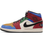 Blue The Great x Air Jordan 1 Mid Fearless Vyri&scaron;ki sportbačiai Daugiaspalvis Muslinas Varsity-Red CU2805-100 45