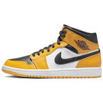 Vyrams skirti sportbačiai Air Jordan 1 Mid Reverse Yellow Toe Taxi White Black 554724-701 45