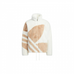 Adidas Originals kailinis &scaron;varkas su dideliu logotipu, užtrauktuku, stovinčia apykakle ir rai&scaron;teliu, unisex vir&scaron;utinis drabužis, daugiaspalvis HR3485 XS