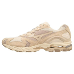 Mizuno Wave Rider 10 Desert Meditations unisex sportbačiai kreminės-smėlinės spalvos imbiero-&scaron;aknies spalvos D1GA220601 37