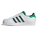 Vyrams Sportbačiai Adidas Superstar 46707 (balti, juodi, gelsvai žali) 38⅔