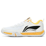 Li-Ning Ground Flying II Lite Kvėpuojantys Neslystantys Žemi Badmintono Batai Unisex Batai Balti Geltoni AYTT003-3 35⅔