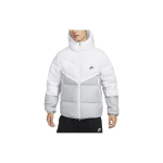 Nike Sportswear Storm-FIT Windrunner Spalvų Blokų Gobtuvu Vėjo Striukė Pūkinė Striukė Vyri&scaron;ka Vir&scaron;utinė Apranga Balta DV1132-100 XL