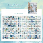 200 lapų keturių metų laikų kra&scaron;tovaizdžio medžiagų popierius dekorui dienora&scaron;čiui albumui scrapbookingo medžiaga foninis popierius junk journal reikmenys