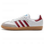 adidas Vyri&scaron;ki Samba OG Balti Bordo Gumos Unisex Sportbačiai Debesėlio Baltumo IF3813 46