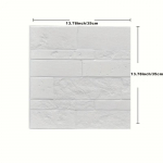 35*35cm 3D lipni plytų ra&scaron;to sienų lipdukai Svetainės televizoriaus fonas Neper&scaron;lampamas kambario apdaila Putplasčio namų apdaila 5pcs 35cmx35cm
