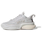 Adidas Alphaboost V1 patogūs, patvarūs, lengvi, žemo ūgio, laisvalaikio bėgimo bateliai vyrams, balti IE9704 44