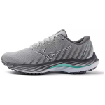 Mizuno Wave Inspire 19 Patogūs Universalūs Neslystantys Patvarūs Kvėpuojantys Žemi Atsitiktiniai Bėgimo Bateliai Unisex sportbačiai Pilki Žali J1GD234424 38.5