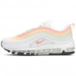 Nike Air Max 97 Meliono atspalvio, vos žalias, atominės rožinės spalvos moteri&scaron;ki sportbačiai, laisvalaikio batai CZ6087-100 35.5