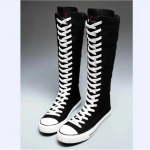 Naujas sezono kar&scaron;tas i&scaron;pardavimas Moteri&scaron;ki drobės užmaunami laisvalaikio batai gatvės &scaron;okiams plok&scaron;čiu kulnu universalūs sintetiniai 41