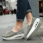 Moteri&scaron;ki sportbačiai Laisvalaikio plei&scaron;tai Padidintos platformos batai Moteri&scaron;ki pinti kvėpuojantys sportbačiai Teniso batai Zapatillas Moteri&scaron;ka avalynė 35