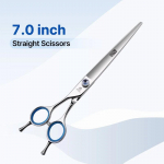 Fenice Professional 7.0/7.5/8 Colių JP440C Plieno Kairiarankių Žirklės Mėlyno Deimanto Dvigubo Uodegos Nagų Žirklių Rinkinys Naminių &Scaron;unų Kirpimui