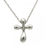 Naudotas TIFFANY&Co. Karoliai Mažas kryželis Sidabras925 2,7g Sidabras El Saperetti