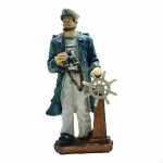 Žvejo Statulėlė Figūrėlė Stalo Figūrėlė Dekoracija Namų Dekoras Kalėdinė Dovana Skulptūra Derva Jūreivis with Fish