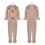Siaubo istorija Kreivas Klounas Kostiumas Cosplay Aprangos Rinkinys XXXL &scaron;viesiai ruda spalva