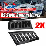 2 vnt. RS stiliaus automobilio priekinės variklio dangčio ventiliacijos angos Oro įleidimo angos ABS Universalus pritaikymas Ford Focus MK2 RS ST, BMW, Honda Glossy Black