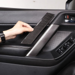 Skirtas Subaru Forester 2013 2014 2015 2016 2017 18 Mink&scaron;to anglies pluo&scaron;to automobilio priekinės eilės vidinės rankenos dangtelio apdailos lipduko automobiliui Carbon Fiber6c8