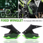 Z900 - NAUJOS Motociklų Dalys &Scaron;oninis Prispaudžiamasis Jėgos Nuogas Spoileris Sparnelis Fiksuotas Sparnas Sparnelis Apdaila Sparnas Kawasaki Z 20-21 Black