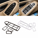 BMW 5 serijos E39 1996 1997 1998 1999 2000 2001 2002 2003 Anglies tekstūros Automobilio lango pakėlimo jungiklio mygtukų skydelis Apsauginis Carbon Texture