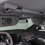 Forged Carbon Fiber Interior Vanity Mirror Panel trim For Corvette C8 -2025