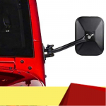 Veidrodėliai be durų Jeep Wrangler TJ JK 4X4 Off-Road stačiakampiai &scaron;oniniai veidrodėliai, 2 vnt. - M53K juoda