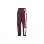 Adidas Originals Vintage &Scaron;oniniai Mygtukai Logotipas Dryžuotos Megztos Sportinės Kelnės Moteri&scaron;kos Kelnės Tamsiai Violetinės H61861 30