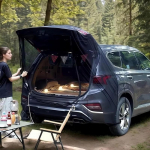 Automobilio ekrano savaeigiamajam vairavimui uodų ir vabzdžių apsaugos tinklinis mai&scaron;elis lauko stovyklavimui vėdinamas bagažinės kvėpuojantis tinklinis uždangalas One Size
