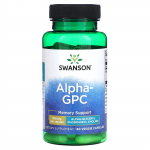 Swanson, Alpha-GPC, 300 mg, 60 daržovių kapsulių