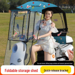 Nuimamas elektrinio transporto priemonės lietaus stogelis