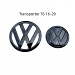 2026 Kar&scaron;tas Volkswagen VW Blizgančiai juodas Transporter T5 T6 2010-2020 sportvan automobilio priekinės grotelės Dangtelis Lipdukas emblema Galinis T