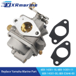 Karbiuratoriaus mazgas su tarpine 6BX-14301 6BX-E3646, skirtas Yamaha 4 taktų 6HP F6 pakabinamam varikliui 6BX-14301-10 6BX-14301-11 6BX-14301-00 6BX-14301 6BX-E3646
