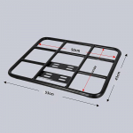 Maisto pristatymo dėžės stovas Galinės grotelės Pakrovimas Besiūlis plieninis vamzdis Universalus Motociklui Elektriniam dviračiui A2