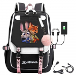 Zootopia Mielas Judy Nick Didelės Talpos Kuprinė Anime Tematikos Studento Kuprinė 0187 46*16*29cm