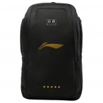 Li Ning stalo teniso serijos logotipas Nailoninis kuprinė Unisex kuprinė Juoda ABSV037-1 Black