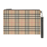 Burberry Vintage Classic Check Ekologi&scaron;kas Užtrauktukas Drobės Ir Odos Sankabėlė Unisex Sankabėlė Smėlio spalvos 8016615 Basic Set (Bag+Dust Bag)
