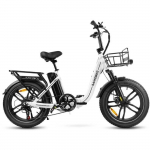 Samebike C05 PRO - Elektrinis dviratis - Variklis 250w - Baterija 36V 13Ah - Nuvažiuojamas atstumas 70KM - Maks. 25KM/H - Ratai 20 - Baltas balta
