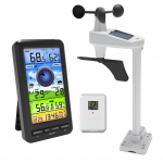 Nauja WiFi meteorologinė stotelė 2 viename Vėjo greičio/ krypties jutiklis Termometras Higrometras I&scaron;manioji meteorologinė stotelė patalpoms ir laukui gray