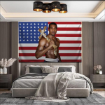 Kanye West YE Juokinga Vėliava Plok&scaron;tus Spaudinys Universalus Miegamojo, &Scaron;ventės, Svetainės, Balkono, Lauko Sienų Dekoro Vėliava 150x200cm(60x80in)