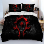 World of Warcraft, WOW, Žaidėjo Patalynės Komplektas, Antklodės Užvalkalas, Patalynės Komplektas, Antklodės Užvalkalas, Pagalvės Užvalkalas, Karali&scaron;ko Dydžio, Karalienės Dydžio Patalynės Komplektas 155X200cm