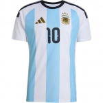 Adidas Argentinos Fano Versija Messi Namų Mar&scaron;kinėliai Apvalia Kakla Slim Fit Trumpomis Rankovėmis Futbolui Unisex vir&scaron;utiniai drabužiai KT0387 6XL