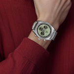 CASIO EDIFICE 100 metrų atsparumo vandeniui chronometras Kvarcinis mechanizmas Plieninė apyrankė vyri&scaron;kas laikrodis žalias ciferblatas EFB-730D-3AV mėlyna
