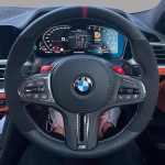 100% BMW M Sport G20 G21 F40 F44 G22 G23 G30 G31 G32 G11 rankomis siūta juoda natūralios odos zom&scaron;inė automobilio vairo apdaila