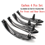 F30 Pilnas komplektas vidinės durų rankenėlės BMW 3 serijai F30 316d 318d F31 320i 325d Vidinis rankenos traukimo apdailos dangtelis 51417279311 HY-F35A-F30A gray