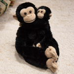 35 cm pakabinamas motinos ir vaiko laukinio mi&scaron;ko pliu&scaron;inis žaislas su ilgomis rankomis orangutangas &scaron;impanzė lemūras beždžionė tinginys dekoracija 45cm and 25cm