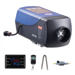 VEVOR dyzelinis &scaron;ildytuvas, 12-24V 5-8KW ne&scaron;iojamas dyzelinis oro &scaron;ildytuvas su nuotolinio valdymo pulteliu ir LCD ekranu, greitas &scaron;ildymas, mažas triuk&scaron;mas 38 x 14 x 17.5 cm