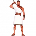 Unisex M XL Suaugusiųjų Helovino Kostiumas Graikų Egipto Karių Apranga Poroms Cosplay Male,XL brown