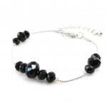 Les Tr&eacute;sors De Lily [J1720] - Bracelet cr&eacute;ateur 'Min&eacute;ralia' noir