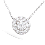 Les Tr&eacute;sors De Lily [L4595] - Collier Argent 'D&eacute;esse' blanc argent&eacute; (rhodi&eacute;) - 8 mm