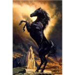 5D &bdquo;pasidaryk pats&ldquo; deimantinis paveikslas &bdquo;Pentium's Dark Horse&ldquo; siuvinėjimas kryželiu namų dekoras, rankų darbo dovana 20X25CM